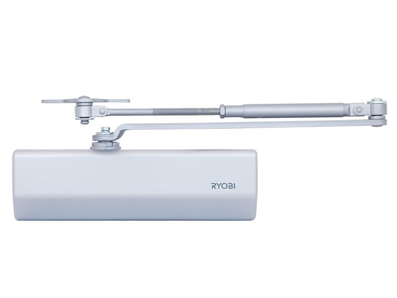 

Дверной доводчик RYOBI 1500 D-1554 UNIV серебро универсальная тяга EN 2/3/4 80кг 1100мм FIRE