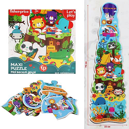 

Бебі пазли "Мої веселі друзі" укр Vladi Toys (VT1711-10)