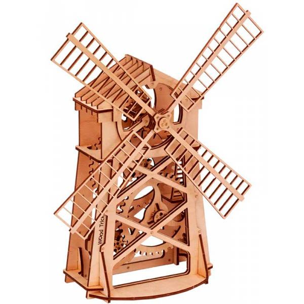 

Механический 3D пазл Мельница Wood Trick