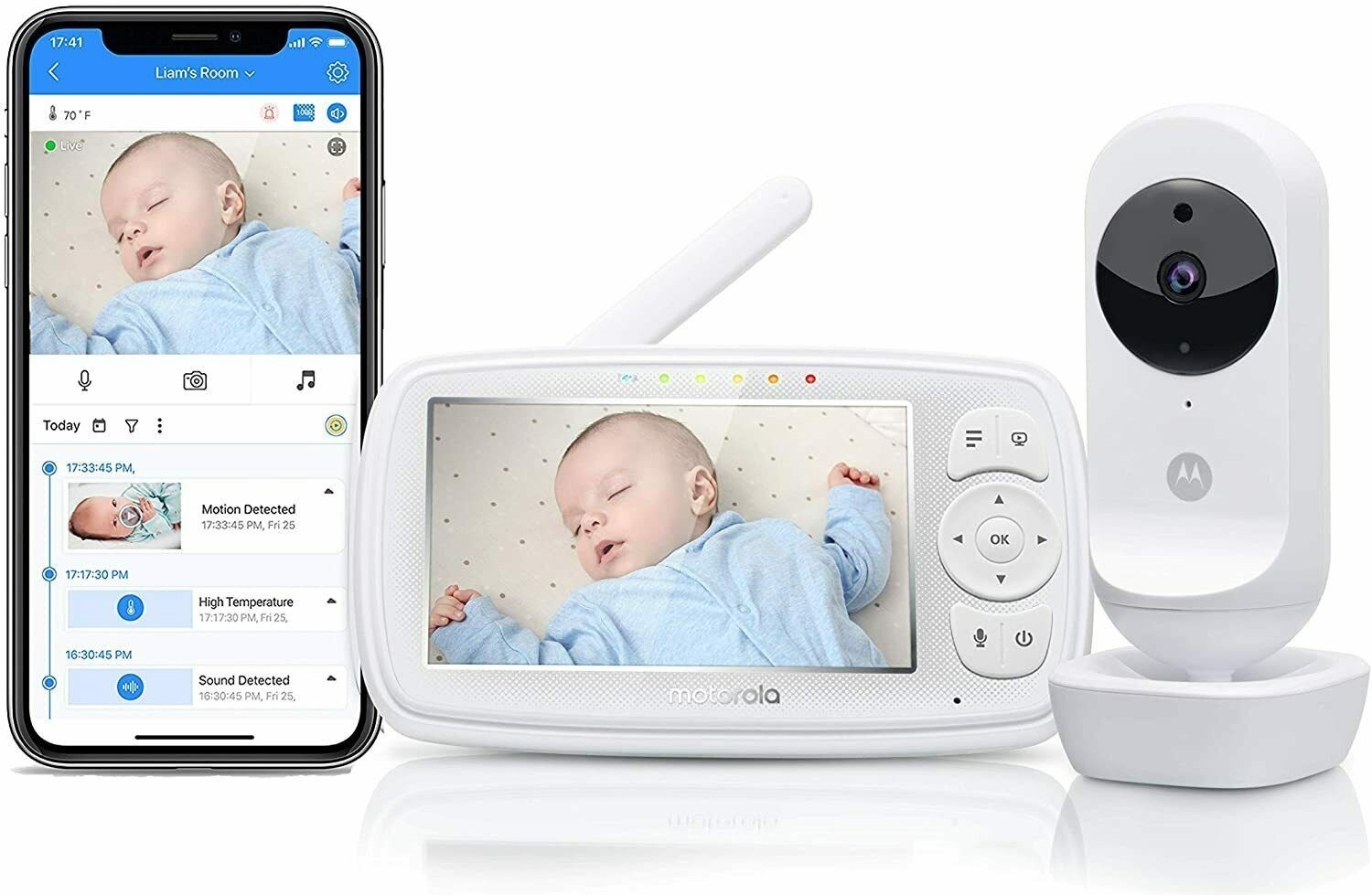 

Цифровая видеоняня Motorola EASE44 CONNECT 4.3” HD Wi-Fi