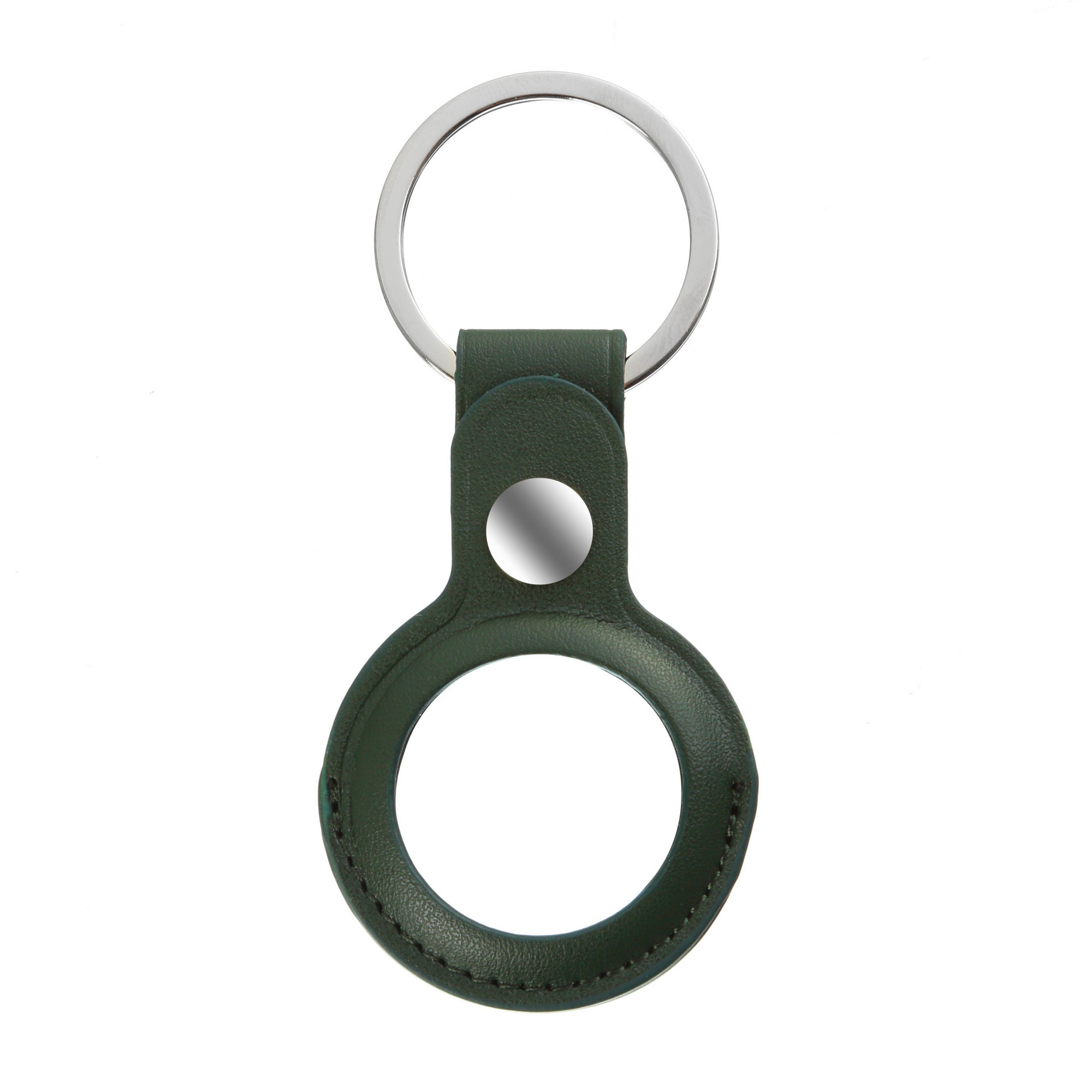 

Чехол-брелок ARM для AirTag PU Leather Ring Dark Green (ARM59116)