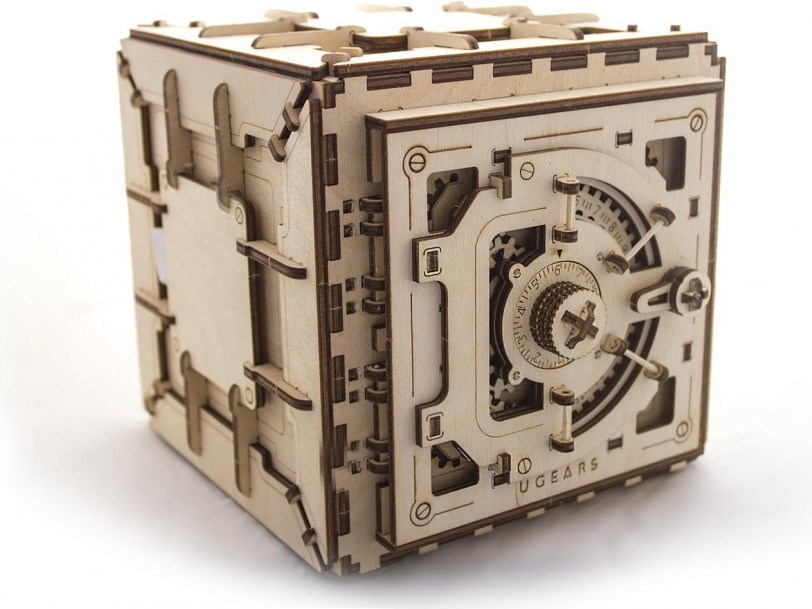 

Механический 3D пазл UGEARS Сейф (SKU_70011-mg)