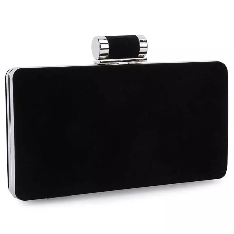 

Женский вечерний клатч Smooza велюровый бархатный черный (1134-black)