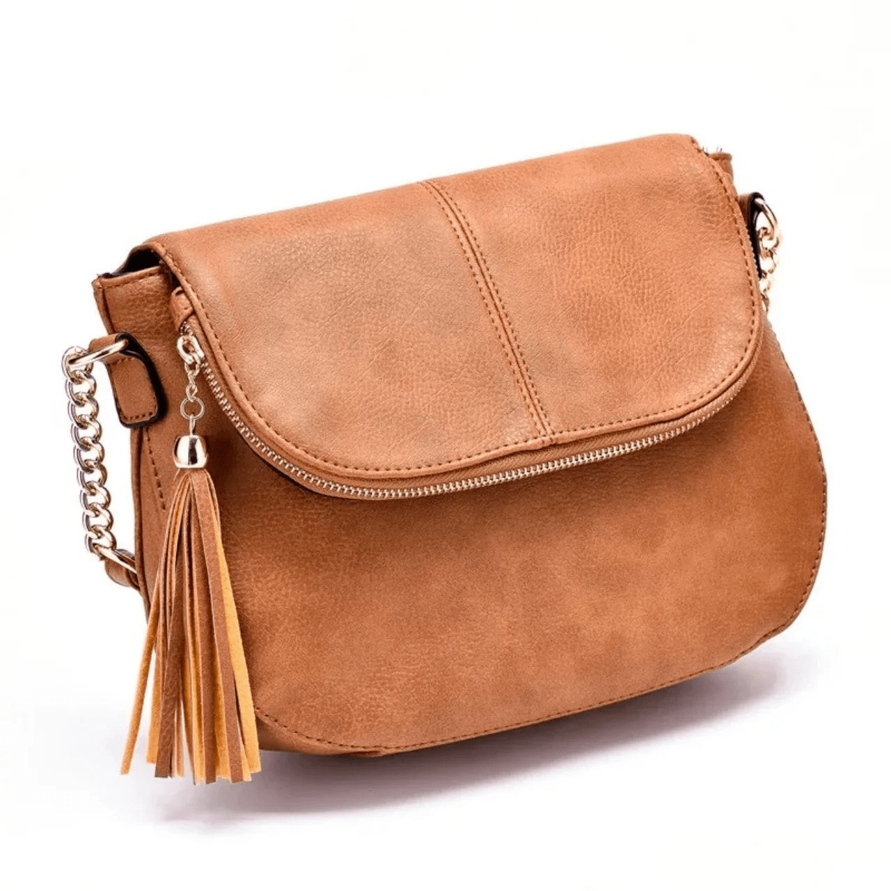 

Женская сумка Funmardi почтальонка полукруглая коричневая (1036-brown)