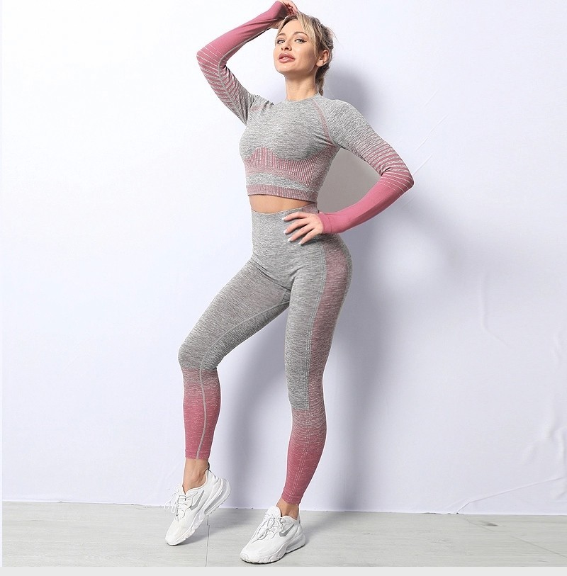 

Женский костюм для фитнеса Whatiwear с длинным рукавом серо-розовый  (1266-pink, Женский костюм для фитнеса Whatiwear с длинным рукавом серо-розовый M (1266-pink-M)