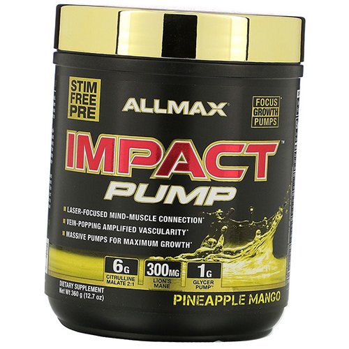 

Комплекс перед тренировкой для пампинга, Impact Pump, Allmax Nutrition 360г Ананас-манго (11134003)