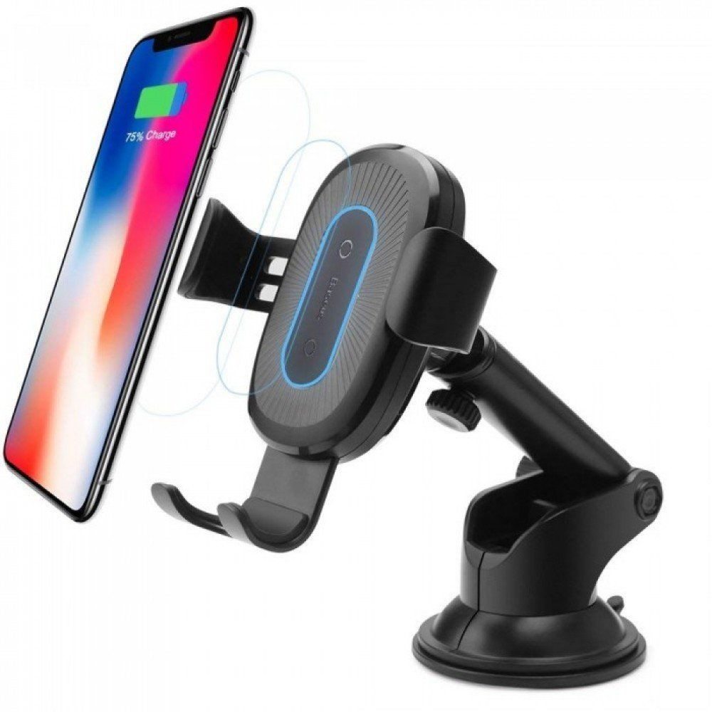 

Автодержатель с функцией беспроводной зарядки Baseus Wireless Charger Gravity Car Mount（osculum type ）Black