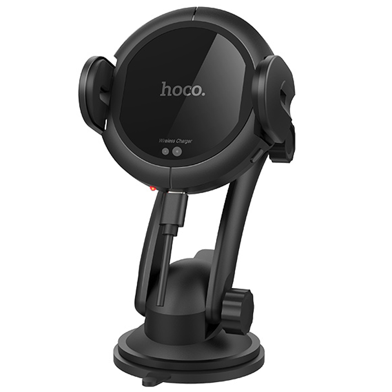 

Автодержатель для телефона Hoco CA35 Plus с автозахватом и беспроводной зарядкой держатель для телефона черный