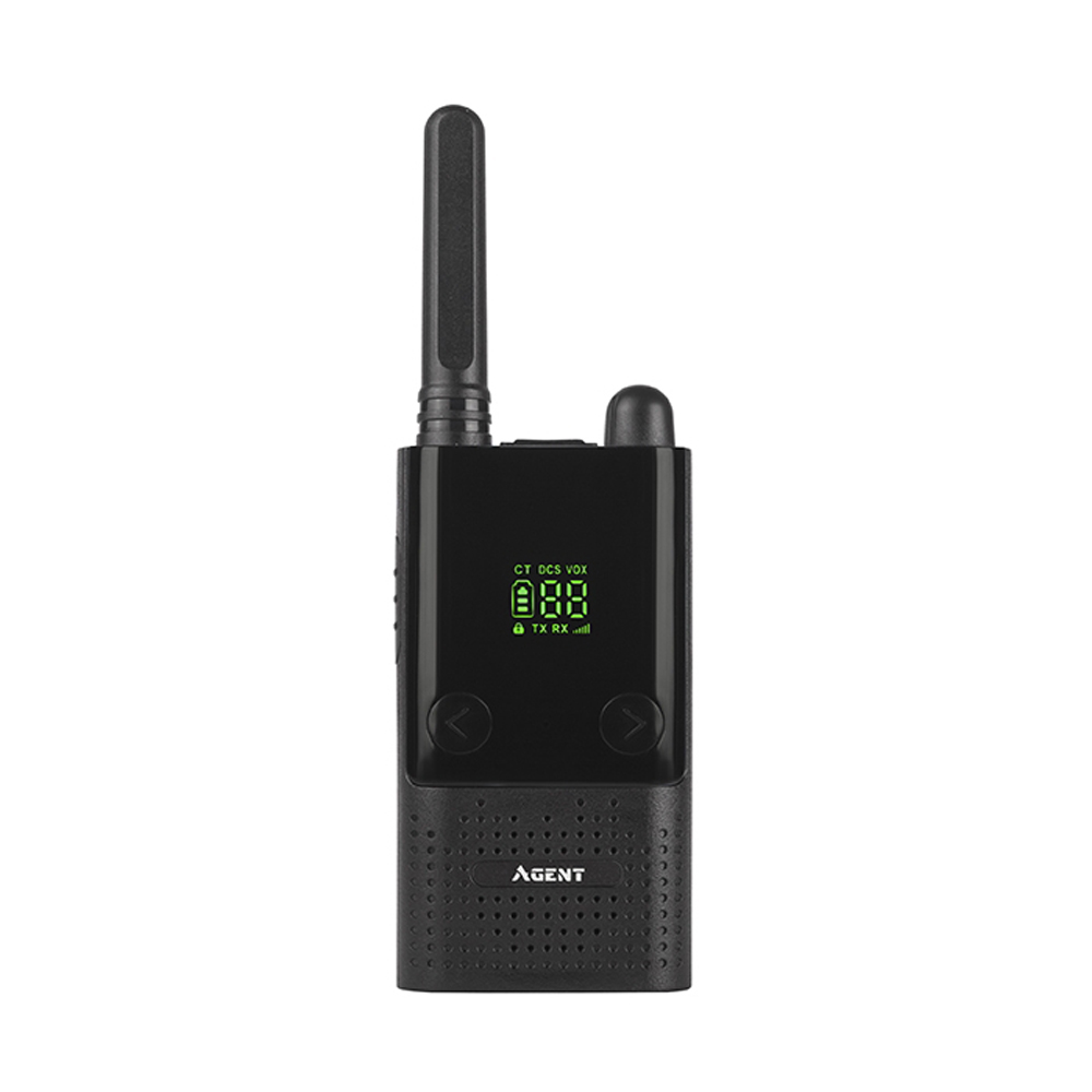

Рация Agent AR-T9 (0.5W, PMR446, 446 MHz, до 10 км, 16 каналов, АКБ), черная