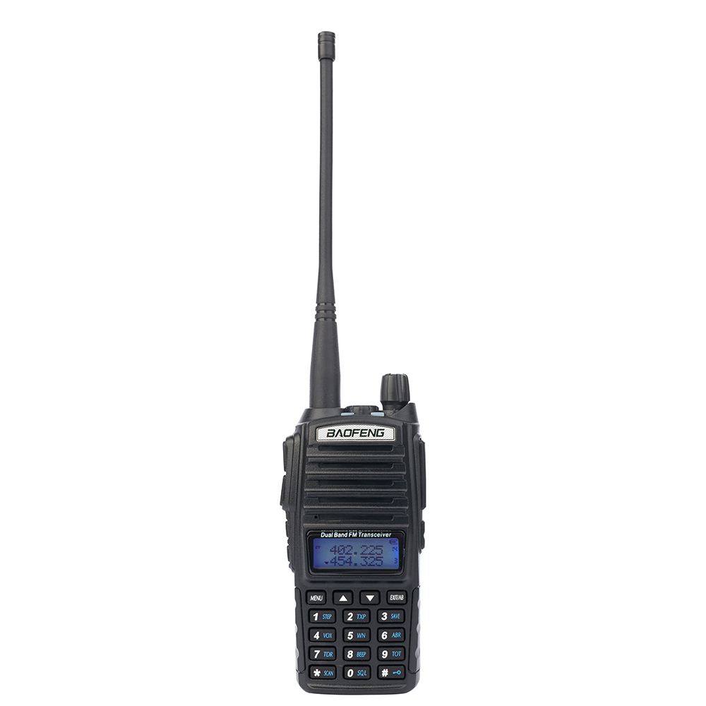 

Рация Baofeng UV-82 (5W, VHF,UHF, 136-174,400-480MHz, до 16км, 128 каналов, АКБ), черная