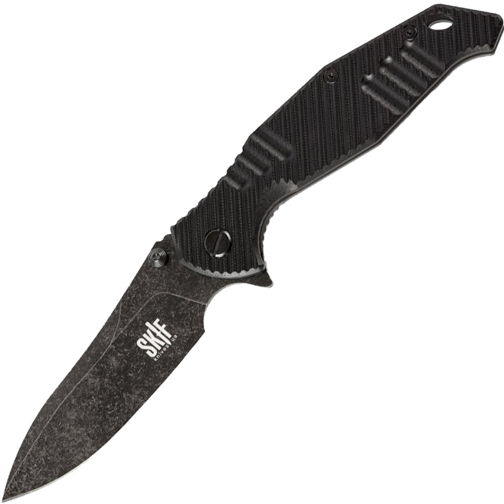 

Нож складной SKIF Adventure II BSW (длина: 223мм, лезвие: 97мм, черное), черный