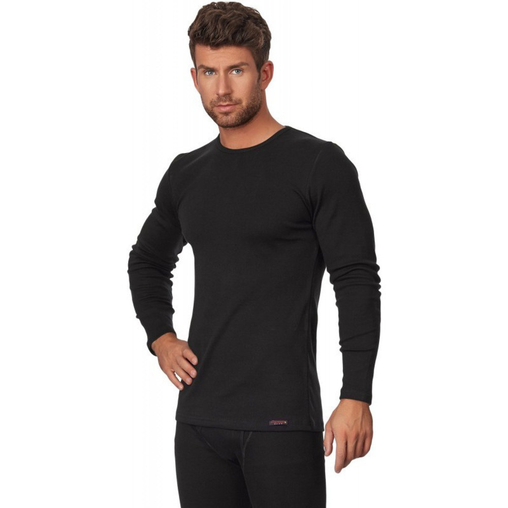 

Мужская термофутболка хлопок Cornette 214 maxi черный 5XL