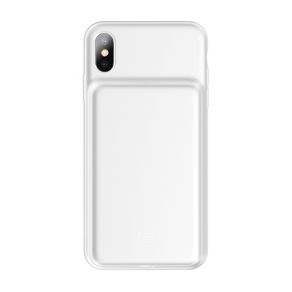 

Чехол-аккумулятор Baseus Silicone Backpack 3300 mAh iPhone Xs Max white Белый