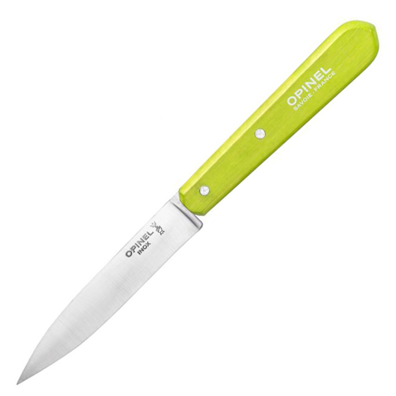 

Нож кухонный, бытовой Opinel 112 Paring (длина: 195мм, лезвие: 100мм), салатовый