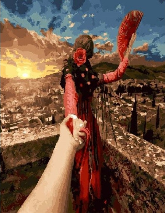 

Картина по номерам Brushme " Следуй за мной.Барселона " 40х50 см GX21780-RY