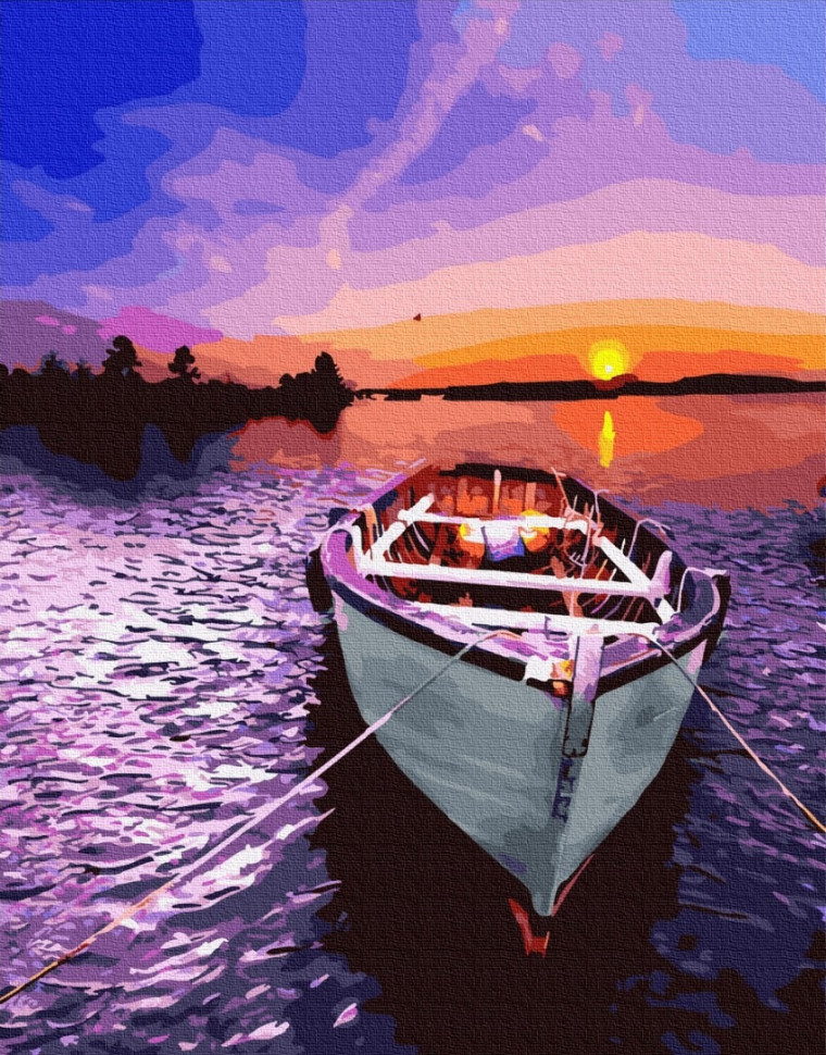

Картина по номерам Brushme. "Лодка на западе" 40х50 см GX26162-RY