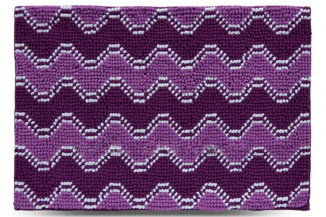 

Коврик для ванной Dariana 70x120 см фиолетовый Волна D-6680-YV