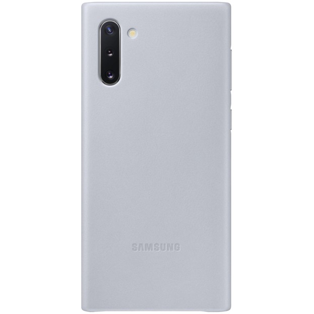 

Кожаный чехол накладка Samsung Leather Back Cover Galaxy Note 10 EF-VN970 grey