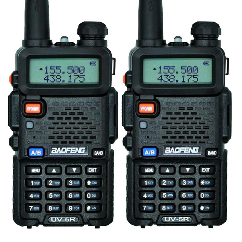 

Рация Baofeng UV-5R Forest (5W, VHF/UHF, 136-174, 400-470MHz, до 5км, 128 каналов, АКБ), 2шт, черная
