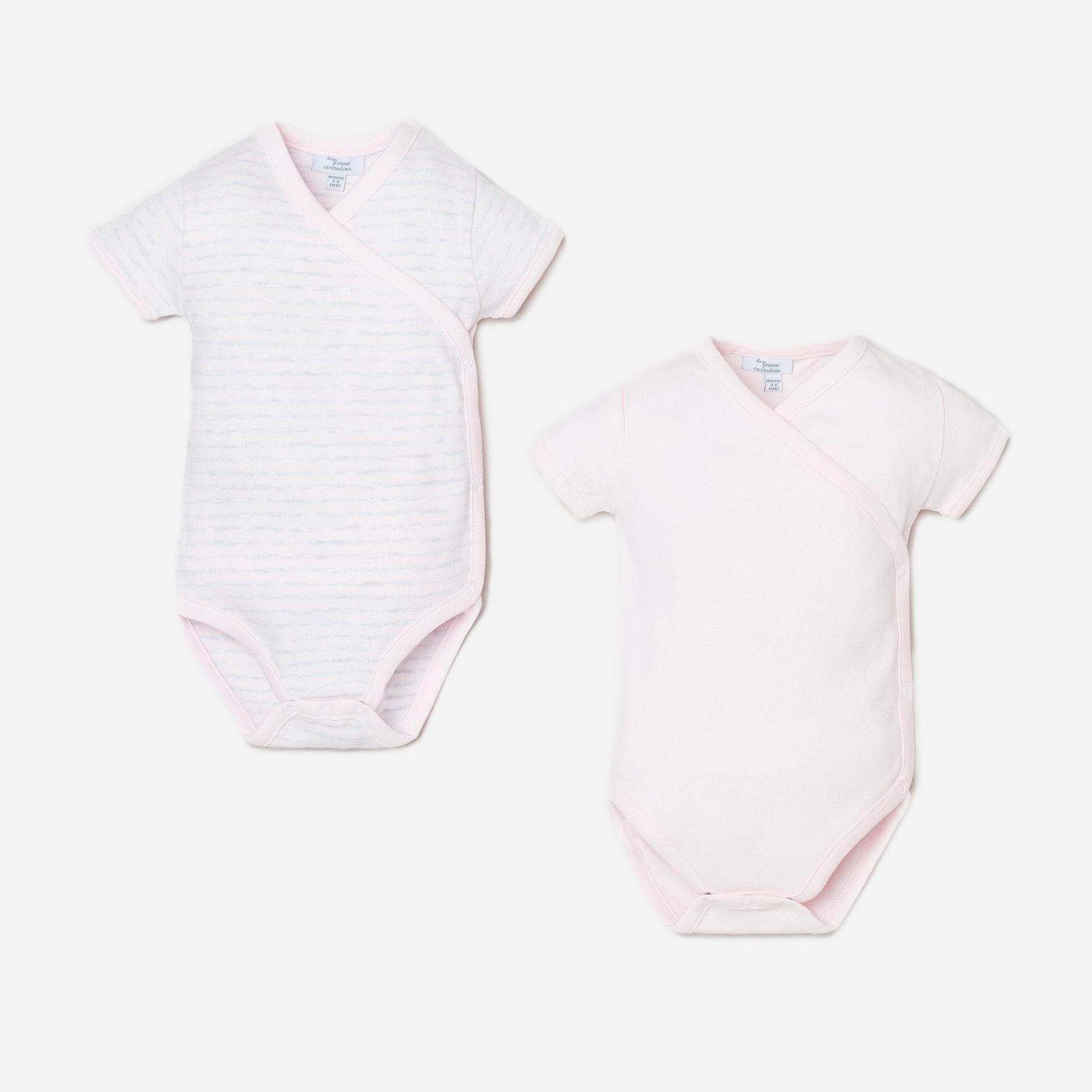 

Боди-футболка OVS 1297198 50 см 2 шт Pink