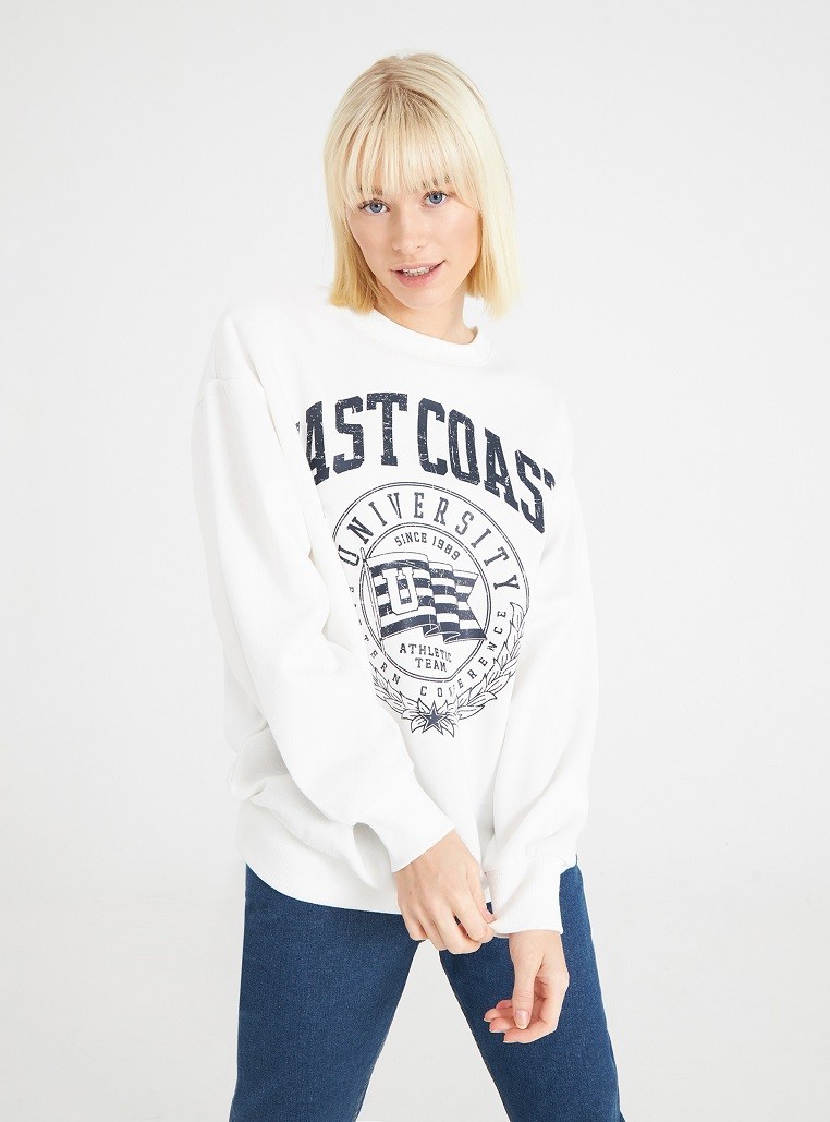 

Женский свитшот Terranova SAB0051119001 XS Белый