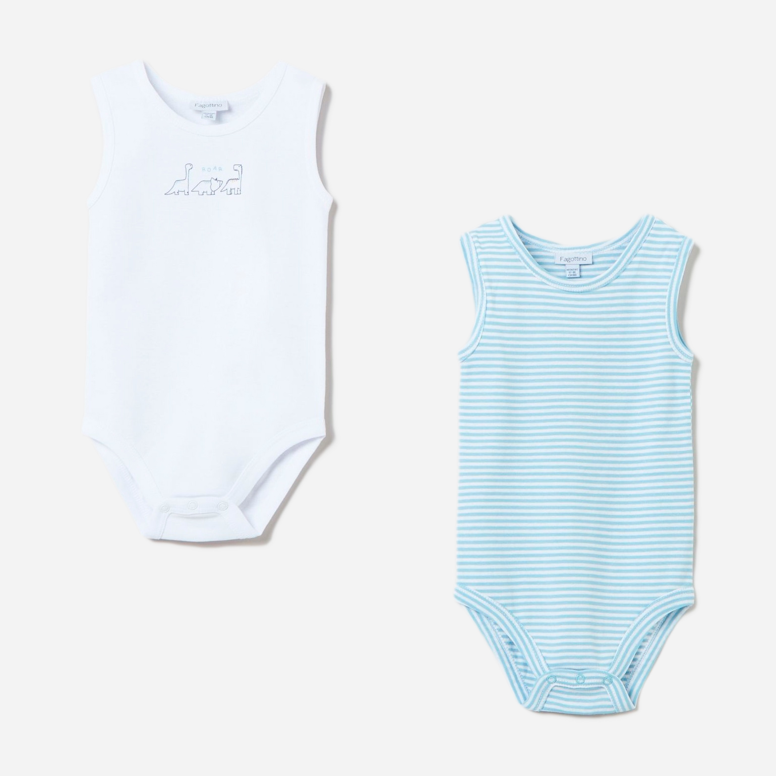 

Боди-майка OVS 1285015 80 см 2 шт White