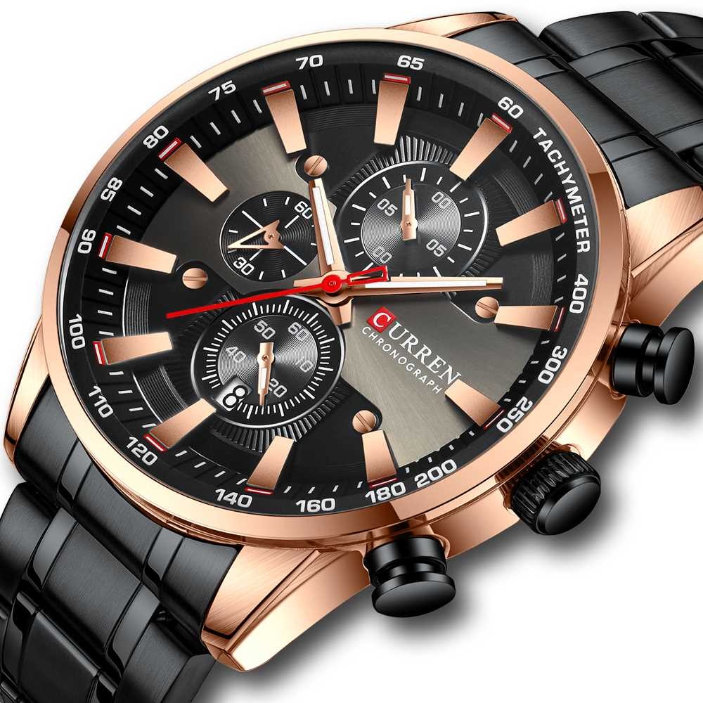 

Наручные часы Curren 8351 Black-Cuprum
