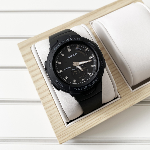 

Наручные часы Sanda 6005 Black-Silver