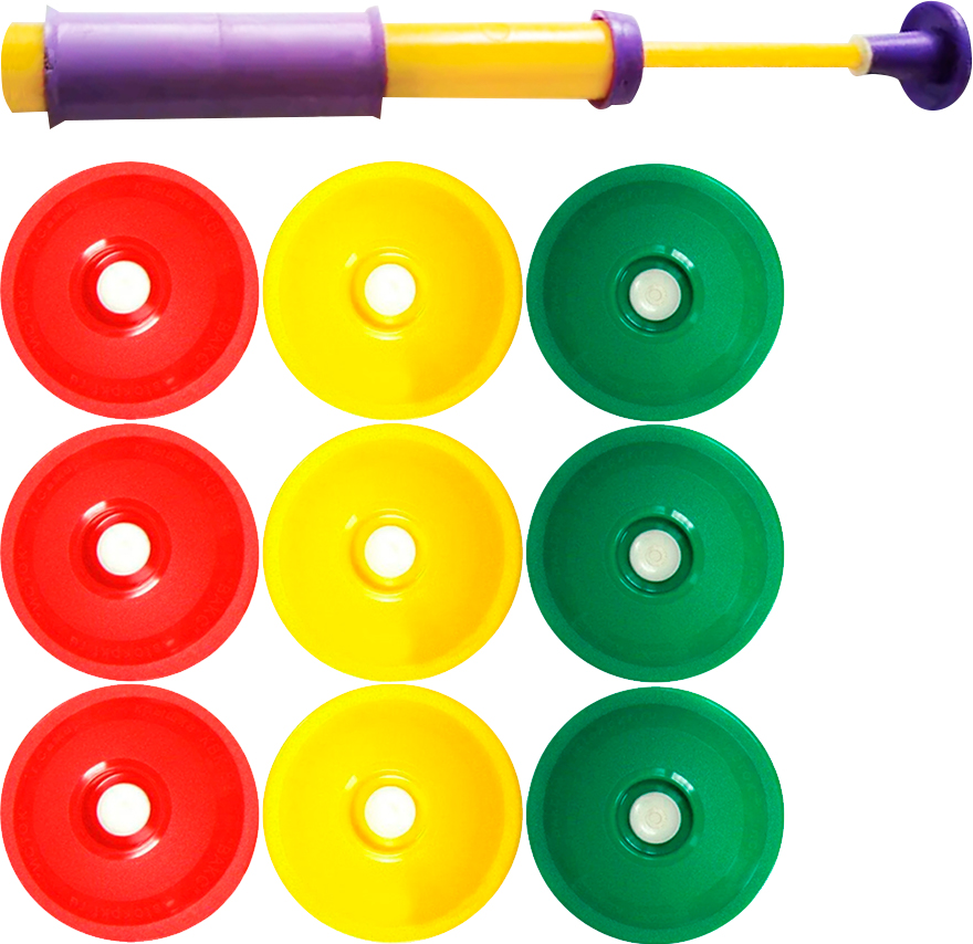 

Набор крышек Kitchenio для вакуумного хранения продуктов с насосом 9 шт