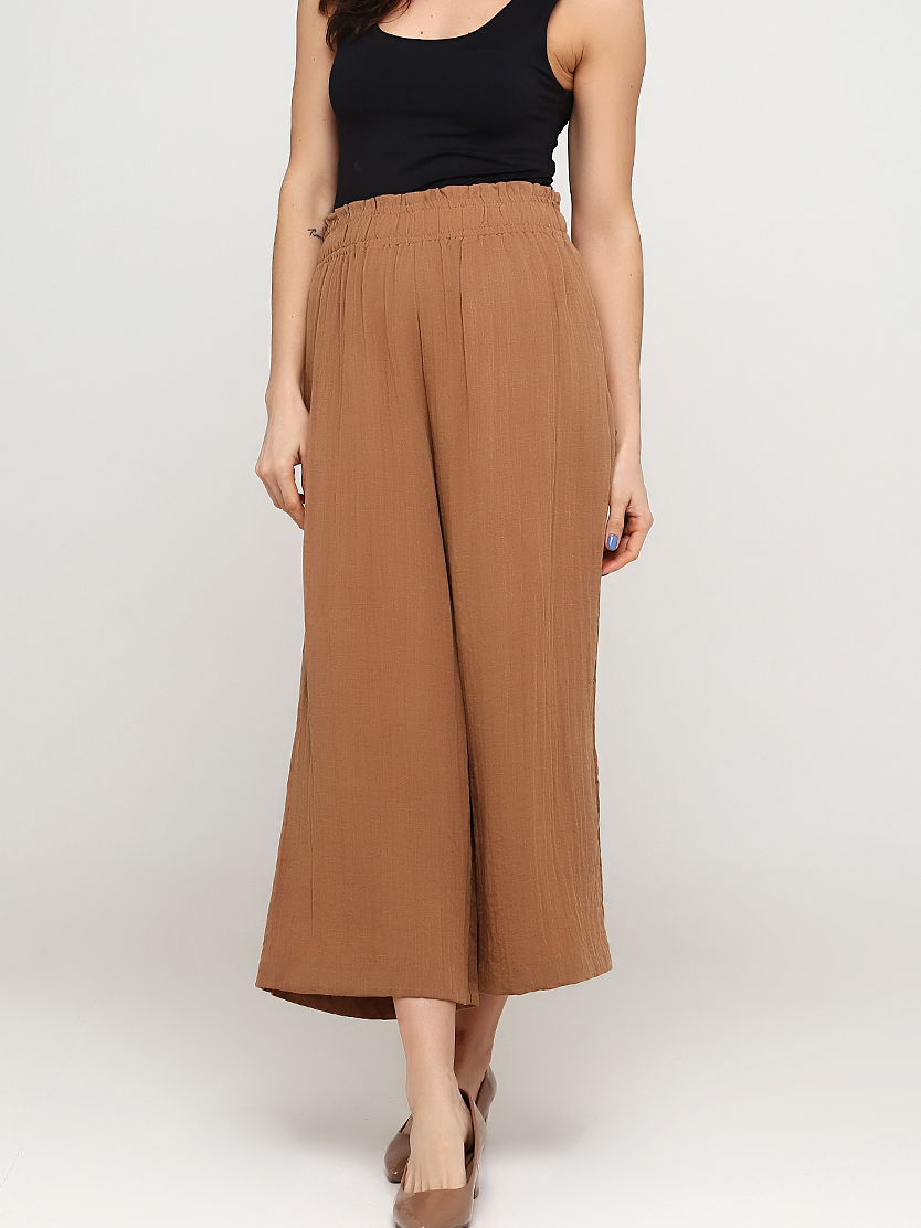 

Брюки H&M 0855079_корич  Коричневые, Брюки H&M 0855079_корич S Коричневые
