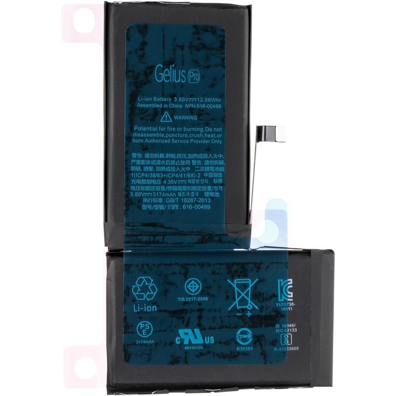 

Аккумулятор Gelius Pro для iPhone XS Max, 3174 mah High Copy