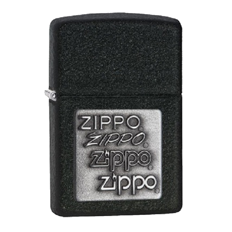 

Зажигалка Zippo Pewter Emblem Black Crackle, 363