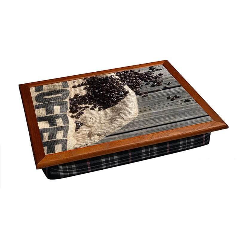 

Поднос на подушке цветной BST 44*36 Coffe