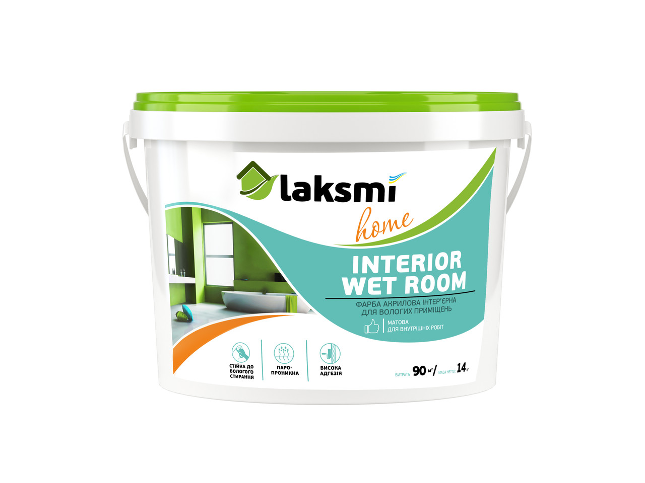 

Интерьерная краска Laksmi Interior Wet Room Home, 10 л