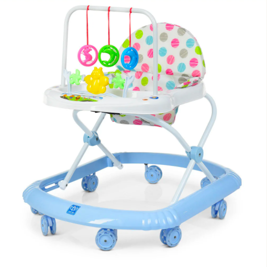 

Качественные детские ходунки M 0591-2 с игровой панелью Голубой