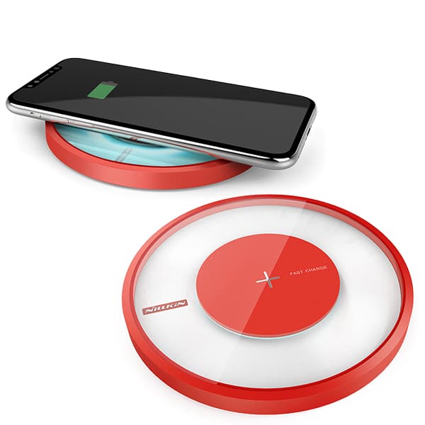 

Беспроводное зарядное устройство Nilkin Wireless Charger Magic Disk 4 — Red(Красный)