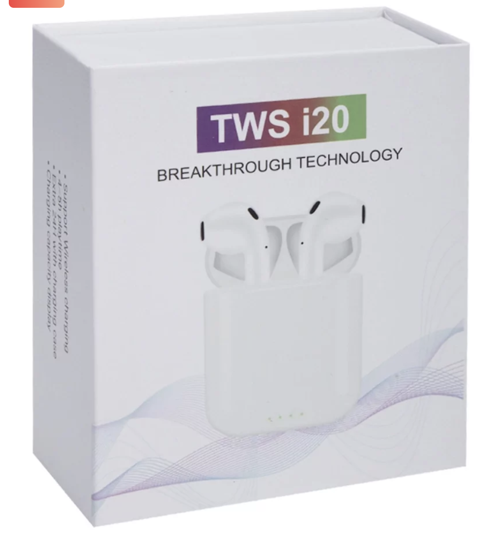 

Беспроводные Наушники Touch Window & Wirless Charger Good Sound — TWS i20 (с чехлом)