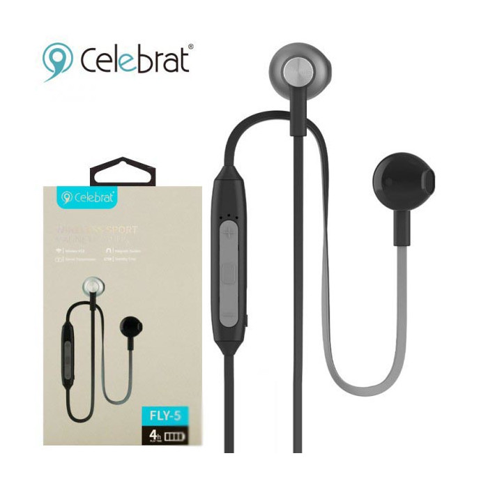 

Беспроводные Наушники Bluetooth Celebrat Fly-5 — Black (Черный)