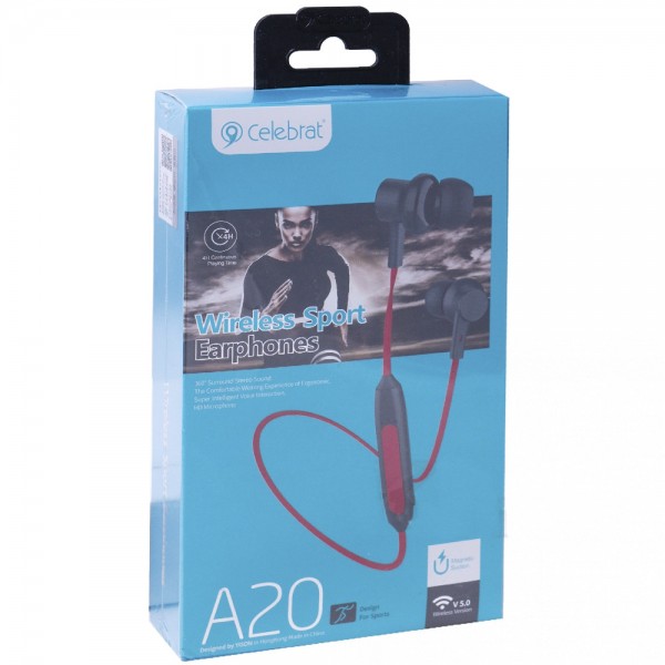 

Беспроводные Наушники Bluetooth Celebrat A20 — Red (Красный)