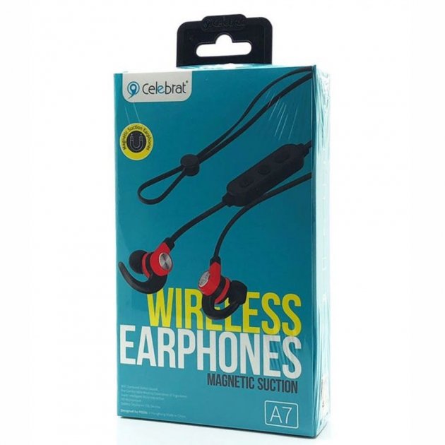 

Беспроводные Наушники Bluetooth Celebrat A7 — Red (Красный)