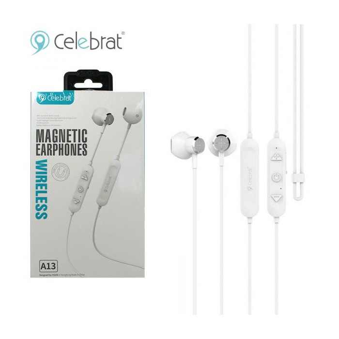 

Беспроводные Наушники Bluetooth Celebrat A13 — White (Белый)