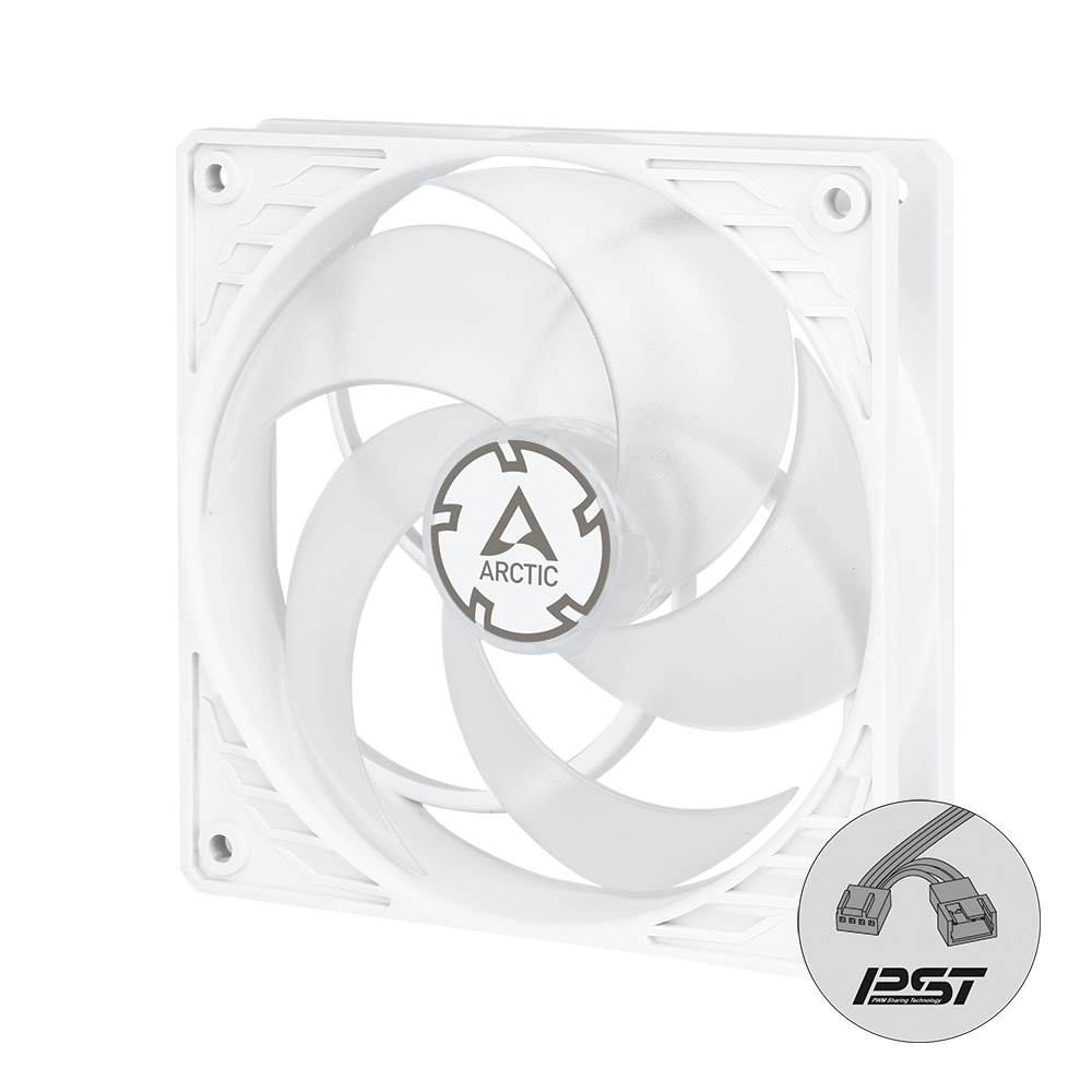 

Кулер для Корпуса Arctic P12 PWM PST (ACFAN00132A), 120х120х25мм, 30дба, 200 - 1350 об/мин, 4Pin PWM(белый)
