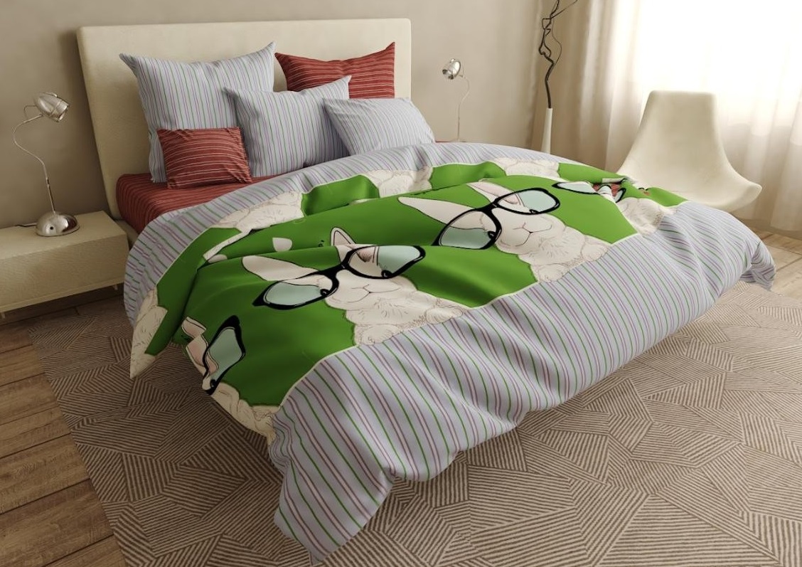 

Пододеяльник MirSоn Бязь 17-0570 Cool rabbit 200 х 220