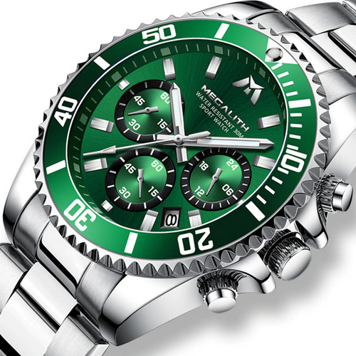 

Наручные часы Megalith 8046M Silver-Green