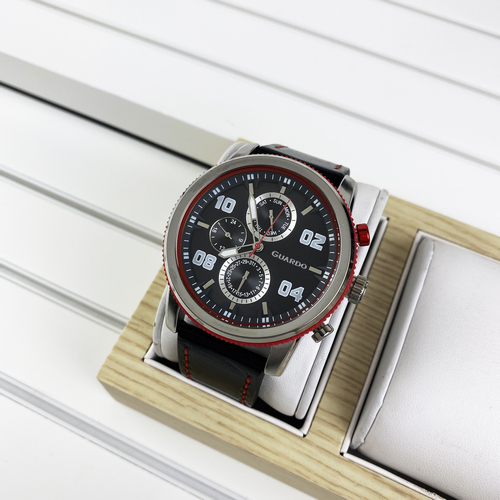 

Наручные часы Guardo 011097-1 Black-Silver-Red