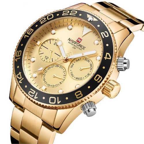 

Наручные часы Naviforce NF9147 Gold-Black