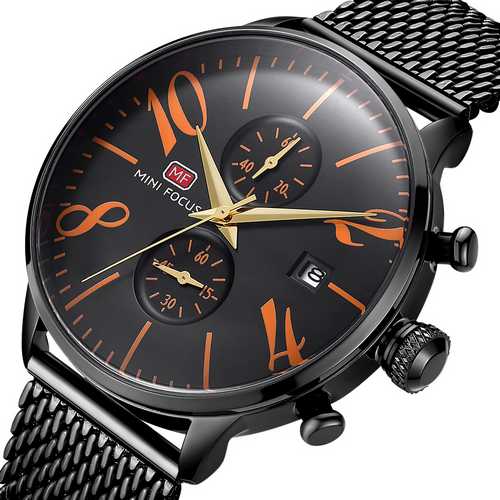 

Наручные часы Mini Focus MF0135G Black-Orange