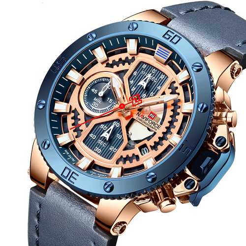 

Наручные часы Naviforce NF9159 Blue-Cuprum