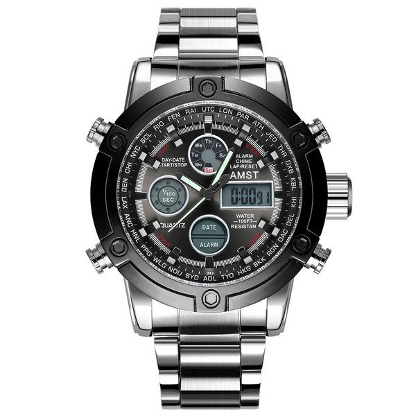 

Наручные часы AMST 3022 Metall Silver-Black