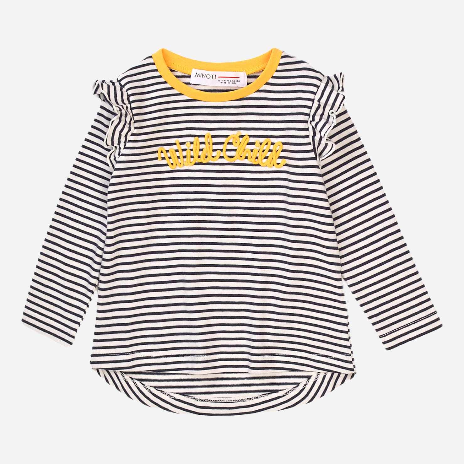 

Лонгслив Minoti Zebra 3 33931KID 86-92 см Серый
